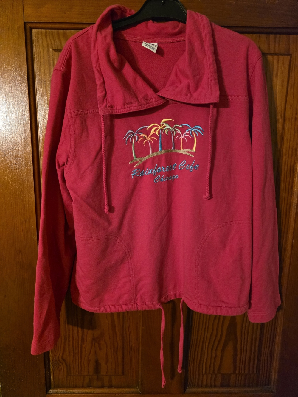 Vintage Rainforest Cafe Embroidered Pullover